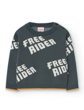 Boboli Pull Knitwear Anthracite 8 Années Garçon