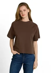 Shortsleeve crewneck sweatshir female