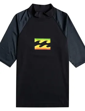 Rash Guard Manches Courtes Team Wave Rasta S