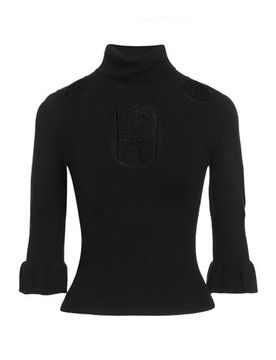 Rollkragenpullover Damen Schwarz S Damen