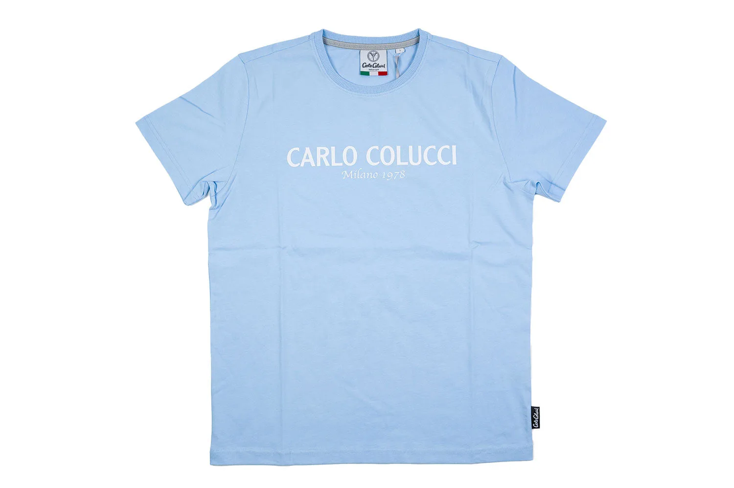 T-Shirt - T-Shirt-kurzarm - blau - Herren - Size: XXL - Carlo colucci - FashionsVida