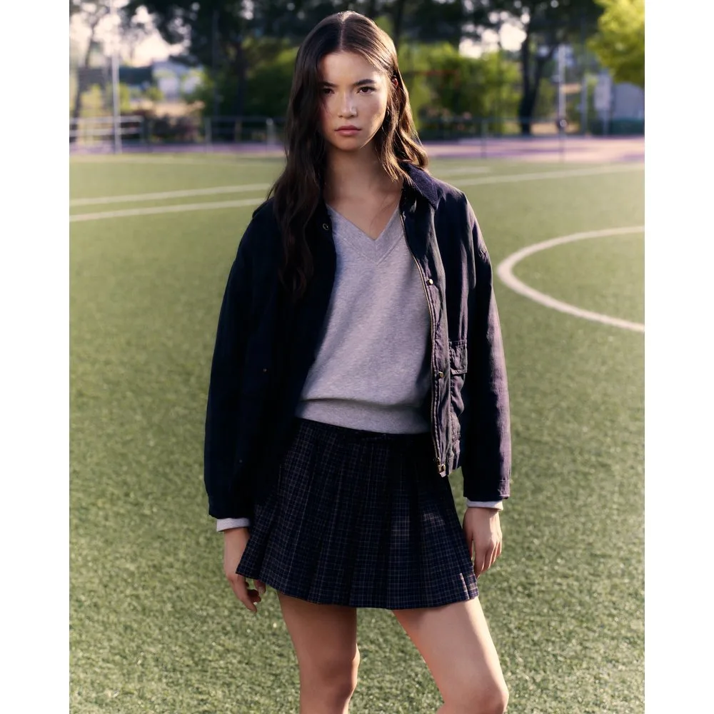 Parka de mujer cuadros - Green Coast - FashionsVida