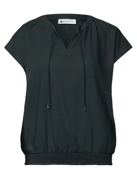 LTD QR Splitneck blouse w smok female - 40 - FashionsVida
