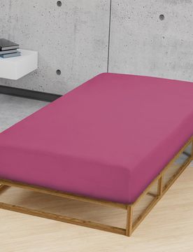 Feinjersey-Spannbetttuch brombeer, 1x 140x200 cm - 160x200 cm