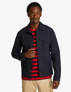 XL COTTON NYLON SHIRT JACKET male
