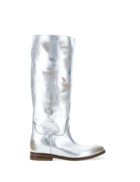 Stivali in pelle ARGENTO 36