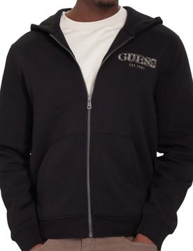 Felpa nera con zip e cappuccio M5BQ48 K9Z21 JBLK