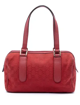 GG Canvas Boston Bag - Gucci - FashionsVida
