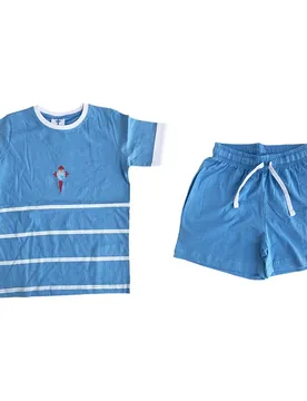 Pyjama à Manches Courtes Blue L
