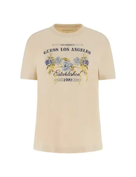 SS CN FLOWERS GUESS BOX TEE female