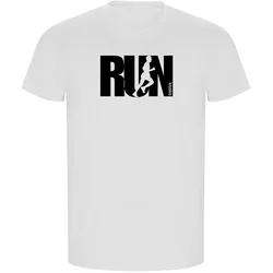 Maglietta A Maniche Corte Word Run Eco White L