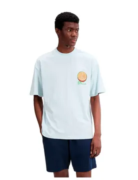 T-shirt à Manches Courtes The Citrus Light Blue S ,Femme
