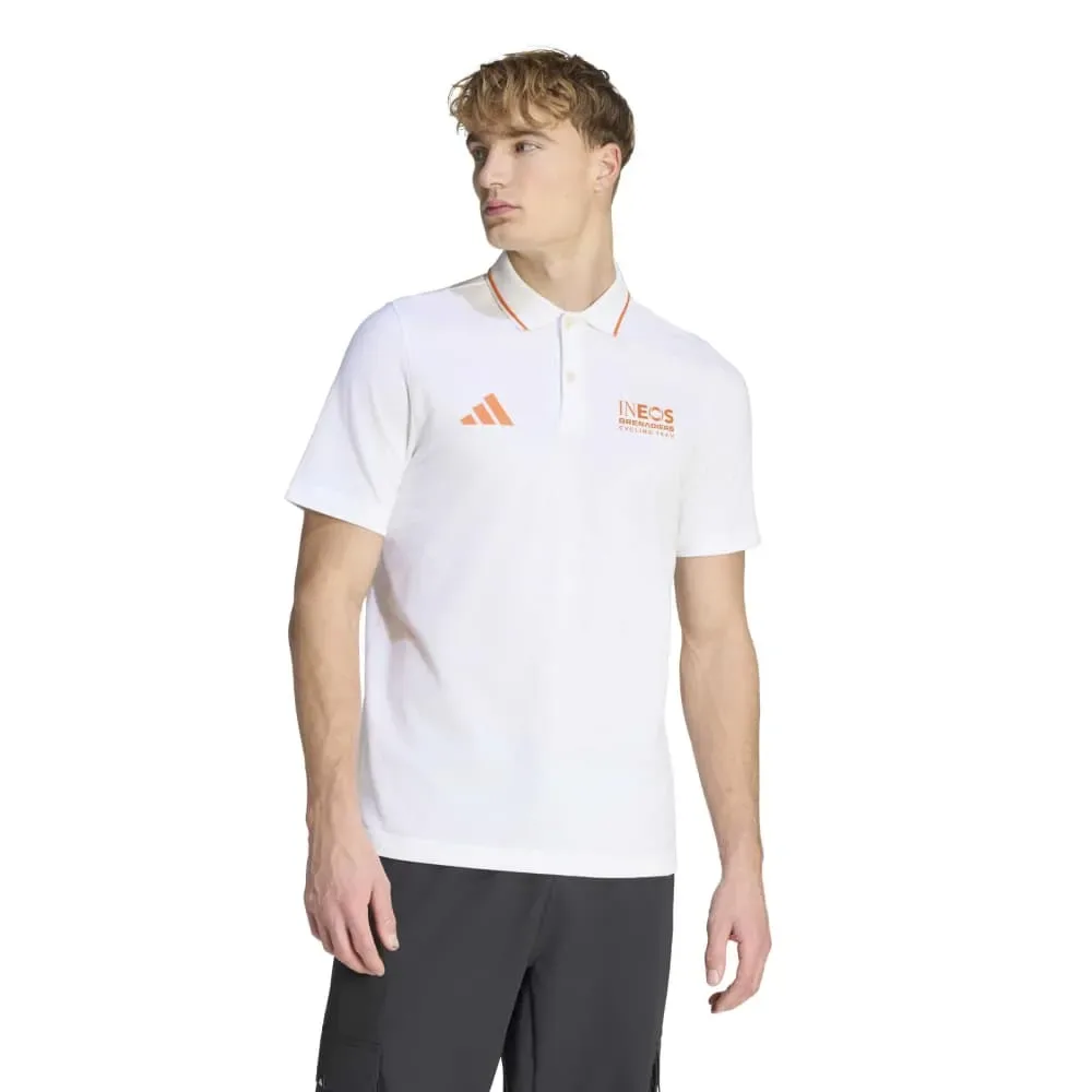 Polo A Maniche Corte Ineos Grenadiers White - Adidas - FashionsVida