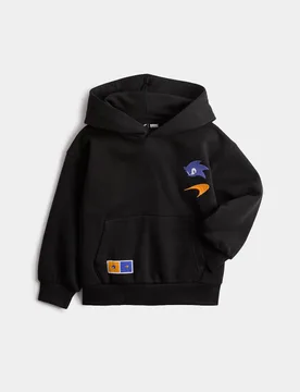Cotton Rich Sonic™ X McLaren™ Hoodie (2-8 Yrs) Black Mix male - M&S - FashionsVida