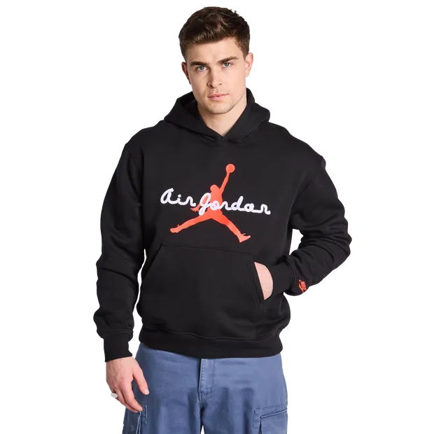 Brooklyn Herren Kapuzenpullover - Schwarz - Größe L - Poly Fleece Black L - Jordan - FashionsVida