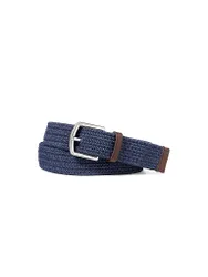 Ceinture tressée bleu marine XL