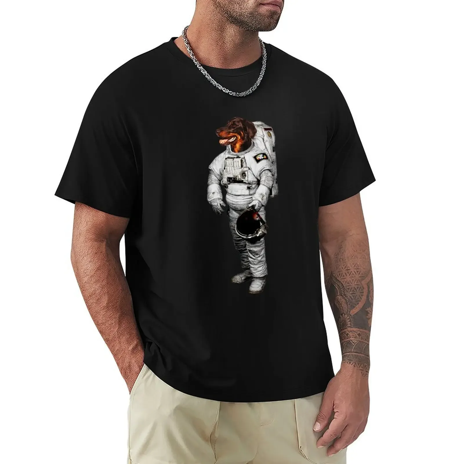 Space Beauceron Hoodie T-Shirt Basic Plain Short Sleeve Crew Neck Tee - Aliexpress - FashionsVida