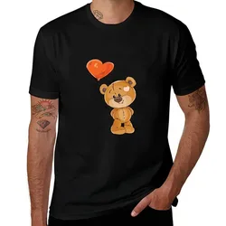 Bear Love Fun T-Shirt Big and Tall Solid Color T-Shirt