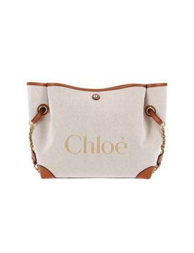 Chloé Cotton Handbag with Lined Interior Pockets