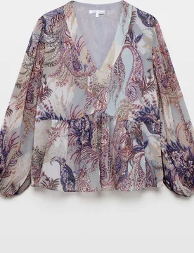 Blusa de mujer Georgette pisos - Southern Cotton - FashionsVida