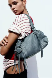 Shoulder Bag With Ring Detail (Size: )