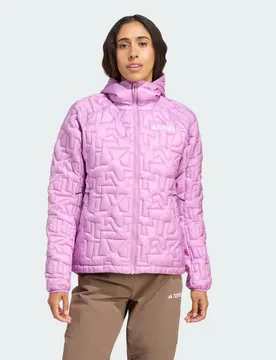 Giacca Terrex Xperior PrimaLoft Loose Fill Insulated Hooded M Preloved Purple - Adidas - FashionsVida