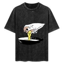 BRO IM YOLK'd T-Shirt Abstract Pattern Print Top