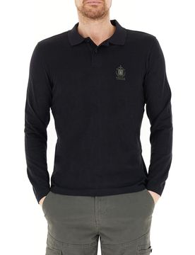 Polo maniche lunghe NERO XL