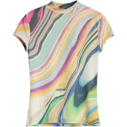 Camiseta de mujer estampada ondas
