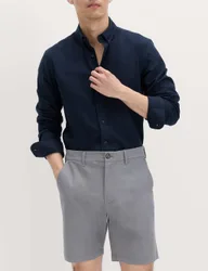Half-Elasticated Waist Stretch Chino Shorts Ash Grey male