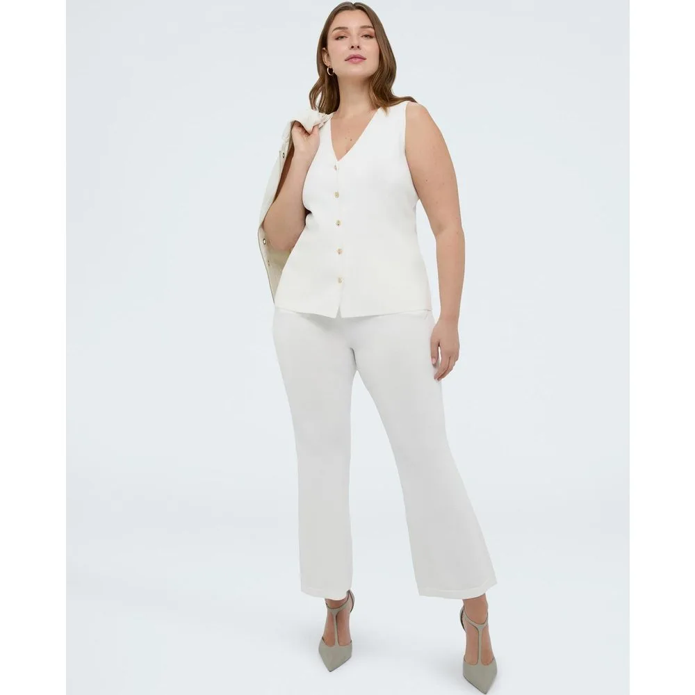 Chaleco de mujer largo de punto - Fiorella Rubino - FashionsVida