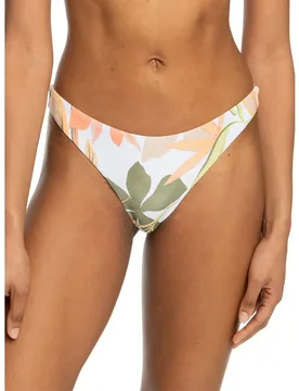 Slip Bikini Pt Beach Classics Cheeky Bright White Subtly Salty Flat XS - Roxy - FashionsVida