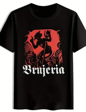 Retro Rock Band"Brujeria" Design with Skull & Skeletons pattern design -100% cotton O-neck short sleeve printed men's T-shirt - Aliexpress - FashionsVida