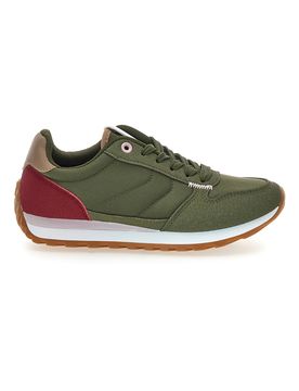Sneakers verdi e bianche con lacci GB2015 38