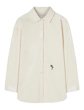 Camicia in cotone logata
