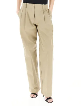 Pantalone straight ECRU 44 - SEMICOUTURE - FashionsVida