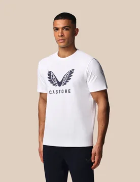 Men’s Adapt Short Sleeve Graphic T Shirt – White WHITE L male - Castore - FashionsVida