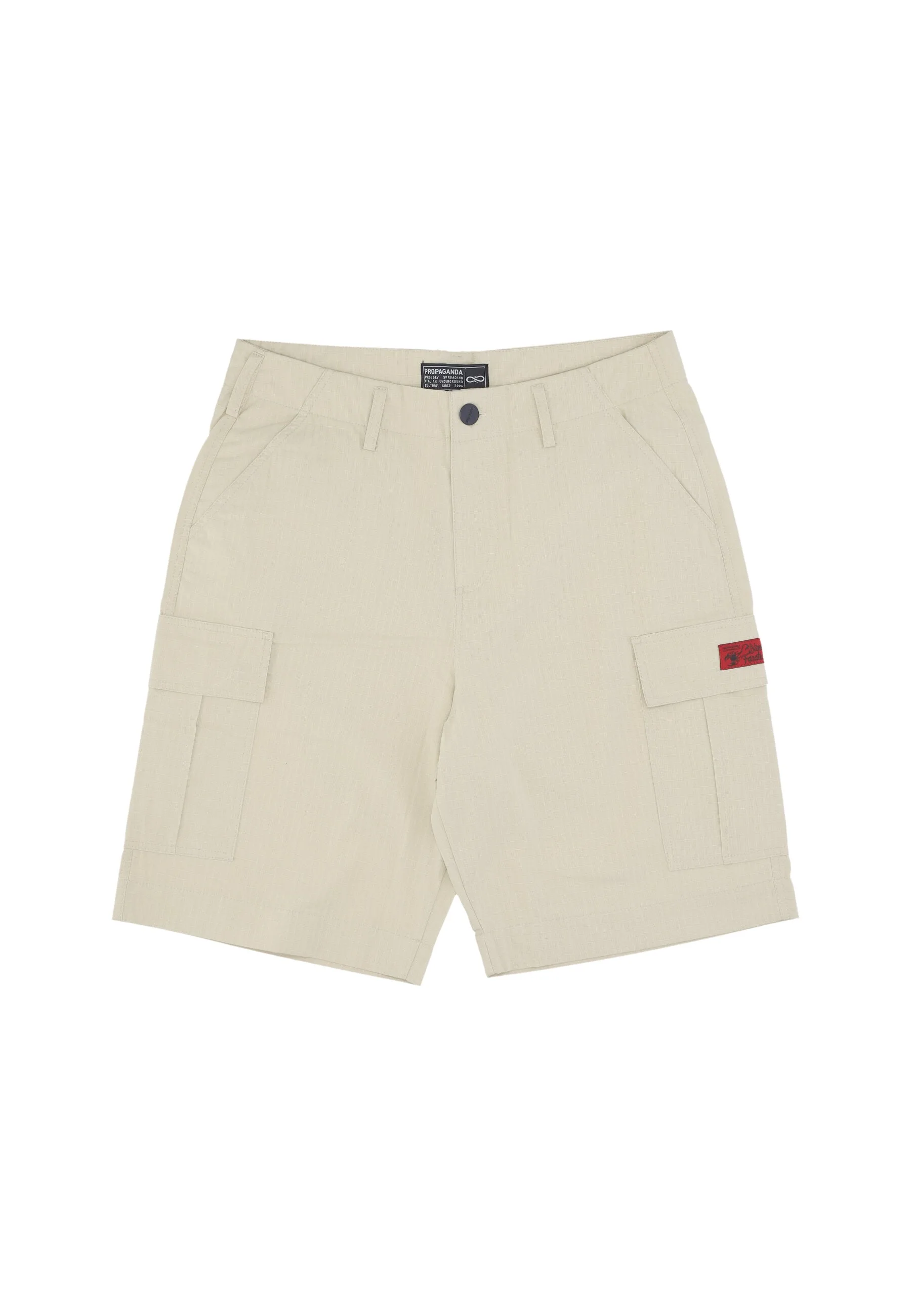 Pantalone Corto Uomo Desert Commando Cargo Short Ripstop Gravel - Propaganda - FashionsVida