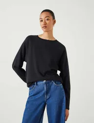 Pure Cotton Sweatshirt Black female