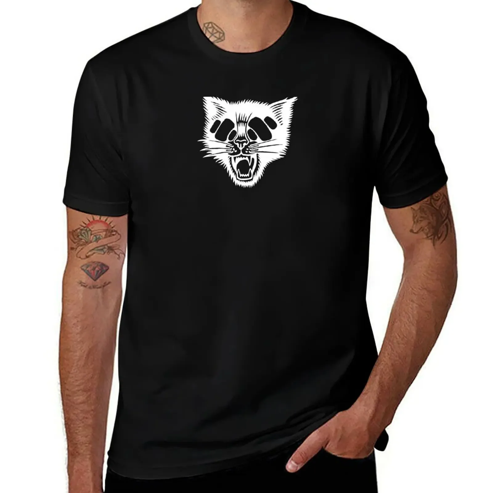 FP4L Cat White T-Shirt Basic Comfort Fit for Men T-Shirt - Aliexpress - FashionsVida