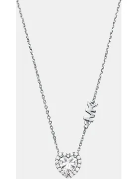 Collar de mujer de plata de ley con colgante de corazón - Michael Kors - FashionsVida