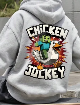 Sudadera con capucha informal para adolescentes con estampado de grafiti de dibujos animados, adecuada para usar en otoño/invierno, para ir de compra - Shein - FashionsVida