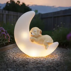 Solardeko "Hund auf dem Mond"
