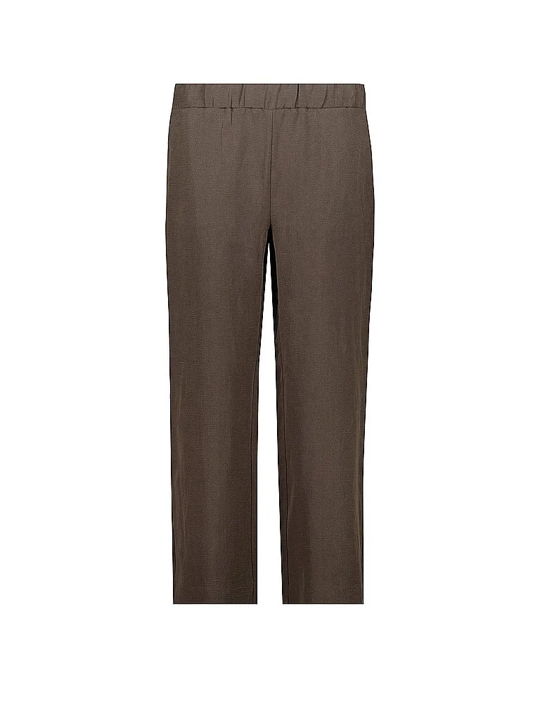 Pantaloni Wide Leg 7/8 marrone 36 - monari - FashionsVida