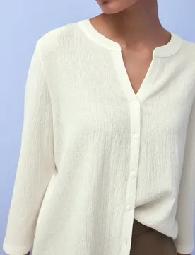 Shirt im Tunika-Look female Weiß