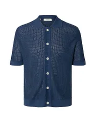Poloshirt SLHSHANE azul XXL