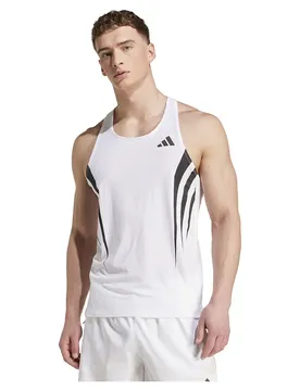 Maglietta Senza Maniche Adizero Archive Running White XL