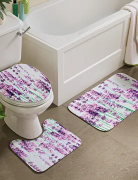 Badezimmer-Set "Lavendel" 3-tlg - 3Pagen - FashionsVida