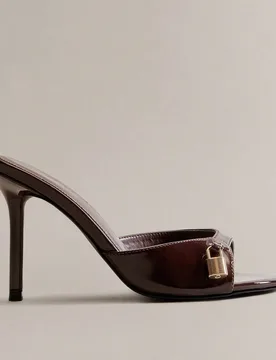 Sandalias de tacón con cierre decorativo, versátiles para uso diario de moda para mujer - Shein - FashionsVida