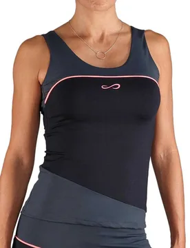 Curve Sleeveless T-shirt Black Titanium L - Endless - FashionsVida